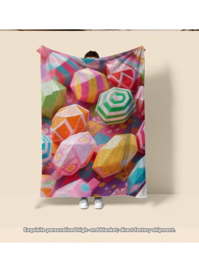 عام بطانية رقيقة من الفانيلا الكرتونية للأطفال والرضع (دافئة ومريحة، ومناسبة للنوم والألعاب) 70 سم * 100 سم - Image 1