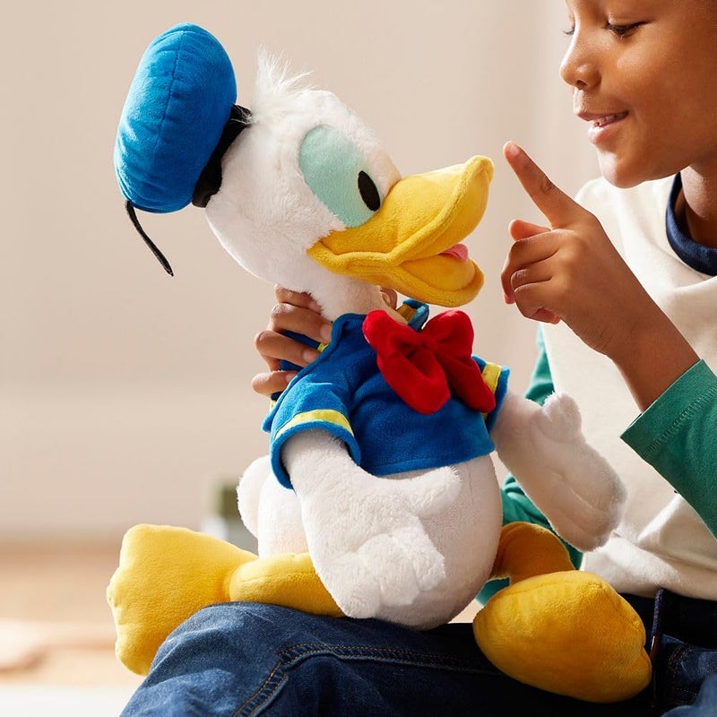 Disney Store Official Donald Duck Medium Soft Toy for Kids, Cuddly Character with Fuzzy Texture and Embroidered Details, Disney Plushy Suitable for All Ages. - Image 2