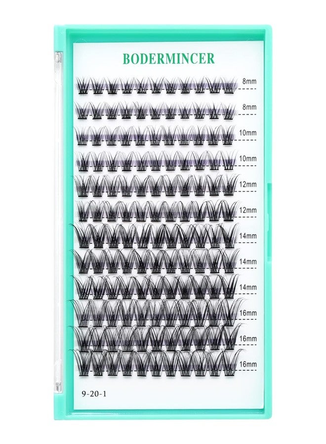 Bodermincer C Curl 0.07 Wide Cluster DIY Eyelash Extension 3D Individual Lashes Natural Look Cluster Lashes Easy Apply Volume Lash Extensions… (MIX 8-10-12-14-16mm) - Image 1