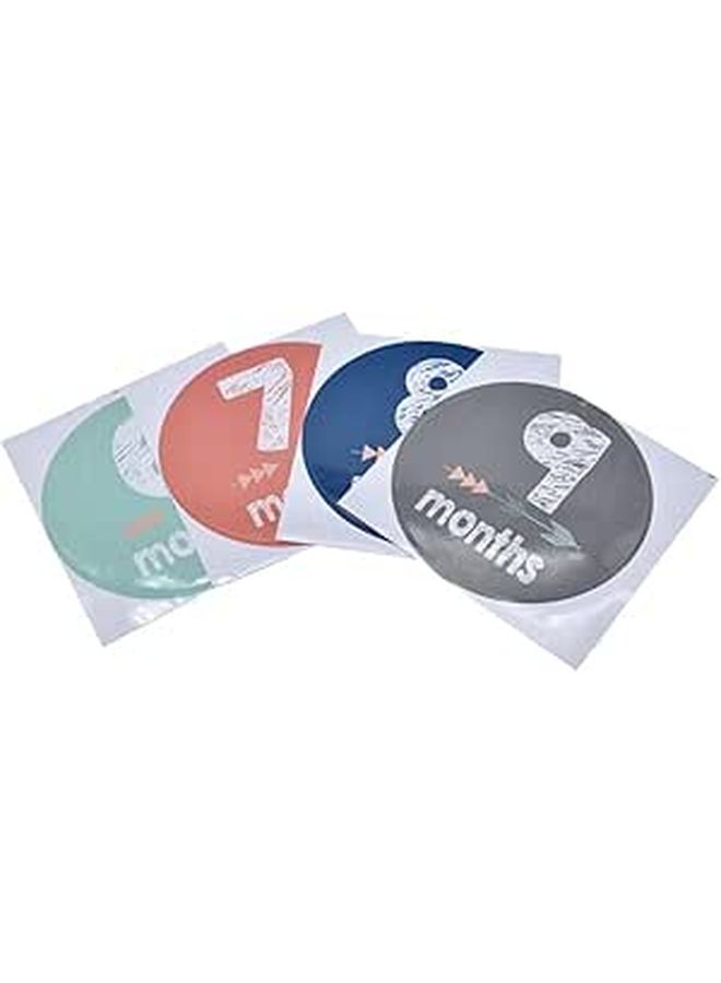 Reusable Baby Milestone Stickers 24Pcs Monthly Photo Album Pregnancy To One Year - Image 1