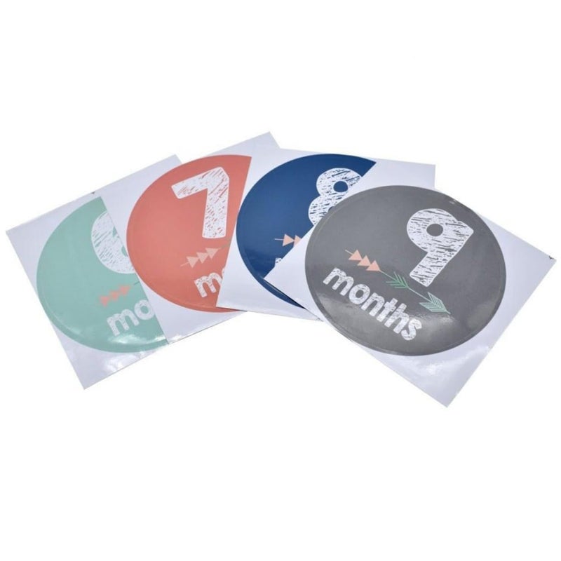 Reusable Baby Milestone Stickers 24Pcs Monthly Photo Album Pregnancy To One Year - Image 2