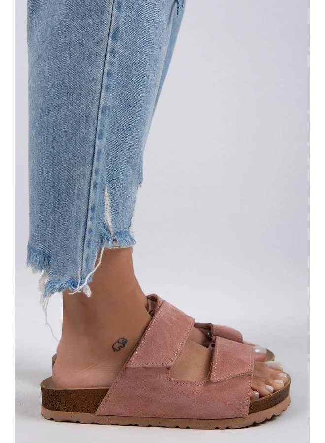 Manijero  Vina Women's Genuine Leather Double strap Powder Slippers. for Women | Best Price UAE