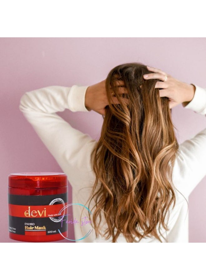 ديفي حمام كريم ديفي  الأوكراني بالكيراتين – زيرو صوديوم لترميم الشعر المتهالك وشديد الجفاف –  500 مل - Image 3