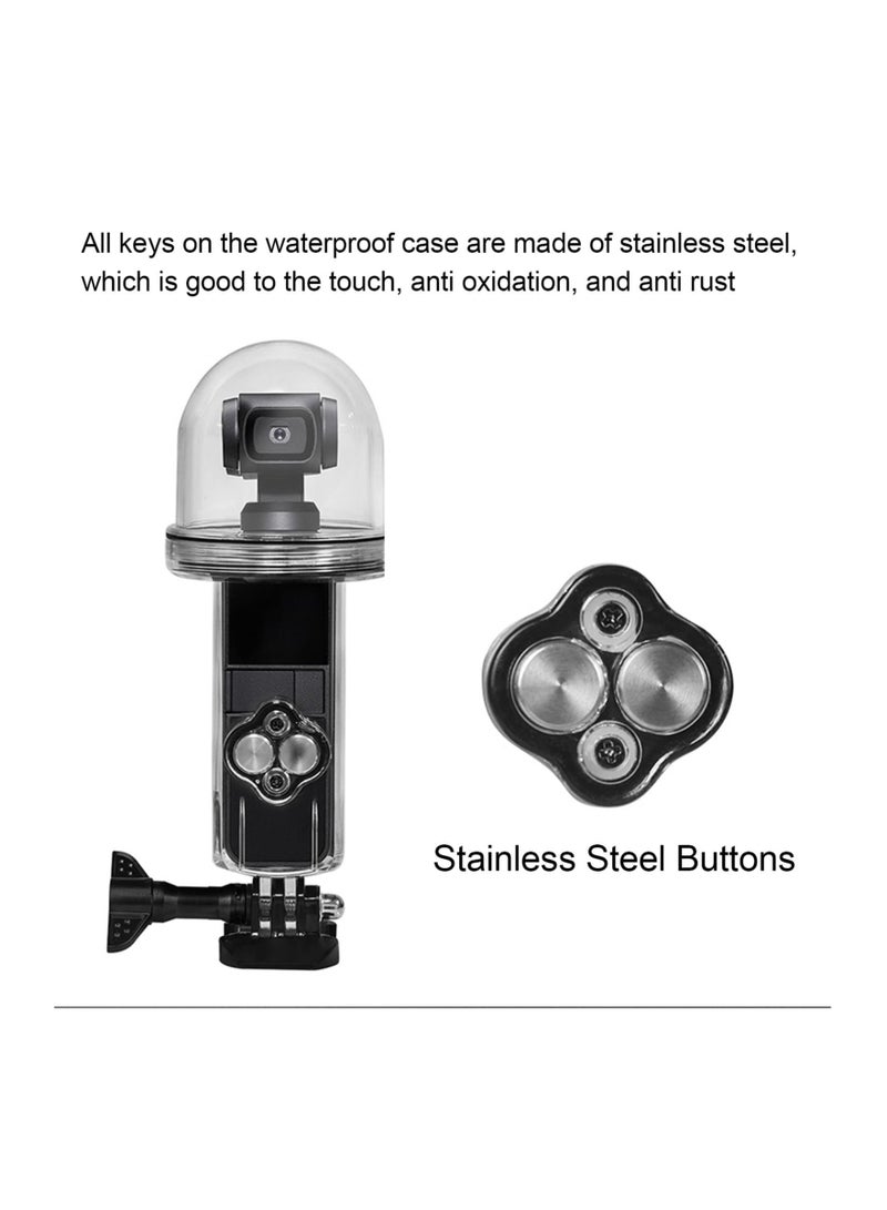 SYOSI Waterproof Housing Case for DJI Osmo Pocket, 60m/196.8ft Protective Underwater Dive Housing Shell, Action Camera Accessories for Surfing Diving Swimming - Image 5