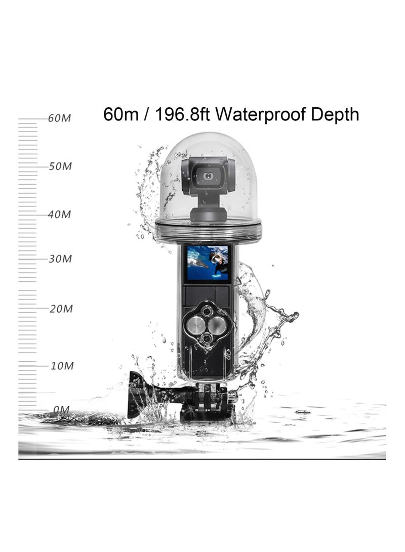 SYOSI Waterproof Housing Case for DJI Osmo Pocket, 60m/196.8ft Protective Underwater Dive Housing Shell, Action Camera Accessories for Surfing Diving Swimming - Image 3