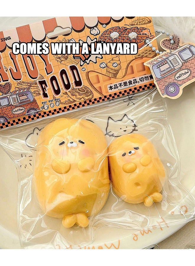 Beyond Potato Seal Squishy Toys, Novelty Decompress Toys, Stress Ball TPE Sensory Toys for Relieving Fidget Rising, Opp Packaging Gift (Yellow) - Image 1