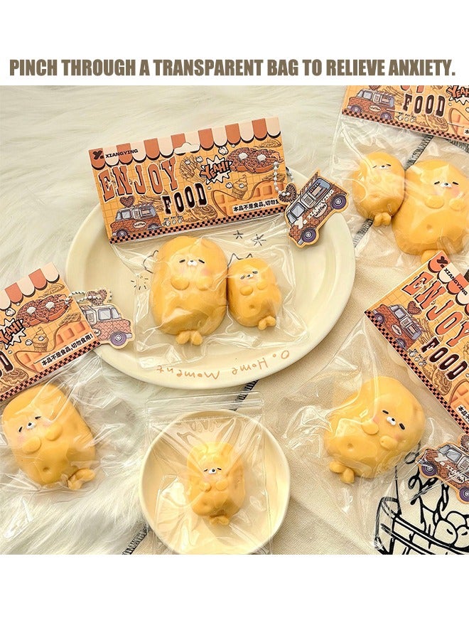 Beyond Potato Seal Squishy Toys, Novelty Decompress Toys, Stress Ball TPE Sensory Toys for Relieving Fidget Rising, Opp Packaging Gift (Yellow) - Image 3
