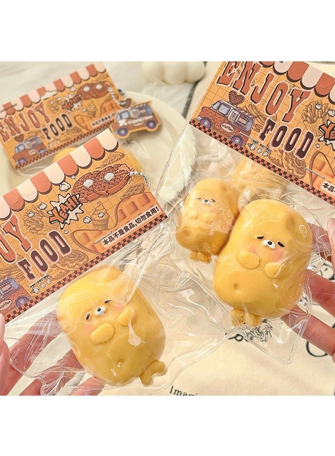 Beyond Potato Seal Squishy Toys, Novelty Decompress Toys, Stress Ball TPE Sensory Toys for Relieving Fidget Rising, Opp Packaging Gift (Yellow) - Image 4