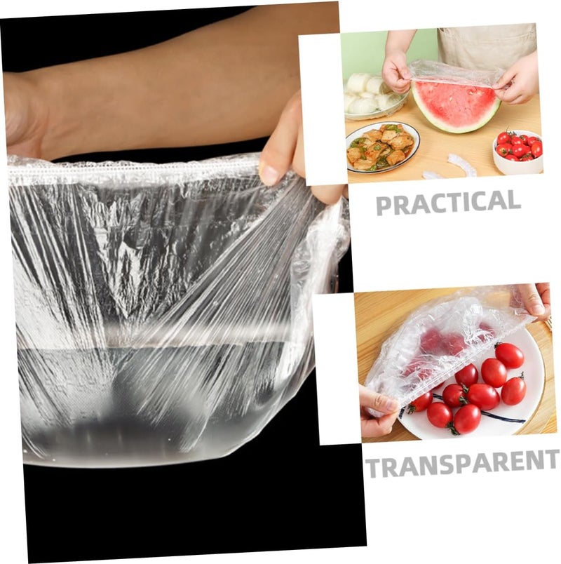 ABOOFAN 200pcs Smell Bowl Cover Elastic Storage Bowl Cover Stretch Food Stretch Lids Fresh Keeping Bags Kitchen Essential - Image 2