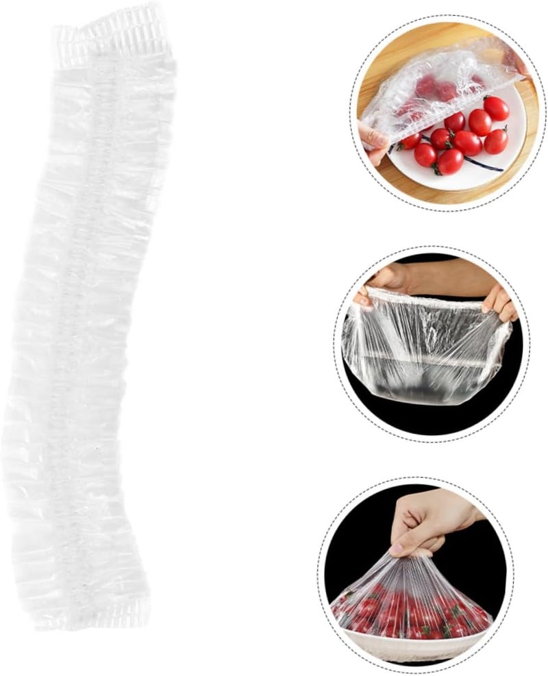 ABOOFAN 200pcs Smell Bowl Cover Elastic Storage Bowl Cover Stretch Food Stretch Lids Fresh Keeping Bags Kitchen Essential - Image 5