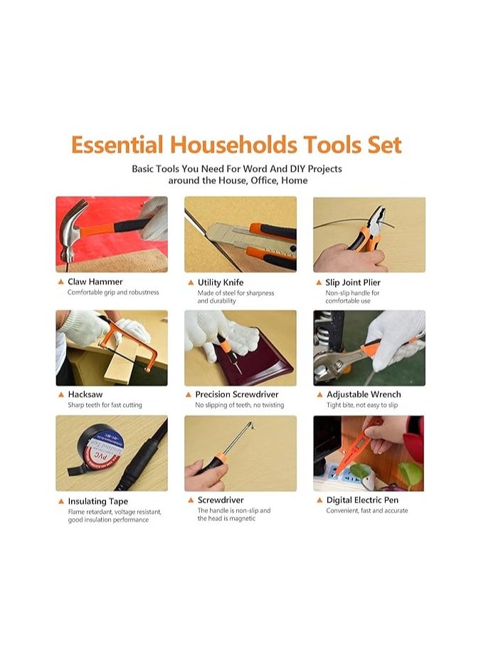 82 Piece Household Tool Kit Tools Set，Hand tools Kit tools