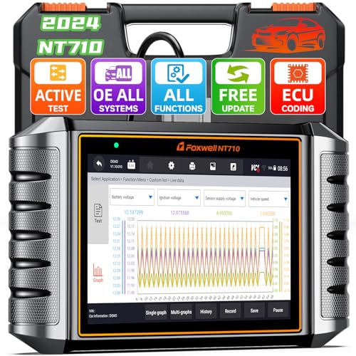 FOXWELL NT710 fit for Porsche OBD2 Diagnostic Scan Tool Full System Code Reader with BiDirectional ActiveTest All Service Oil EPB BMS SAS TPS Seat ABS BleedingAir SuspenstionInjector Coding