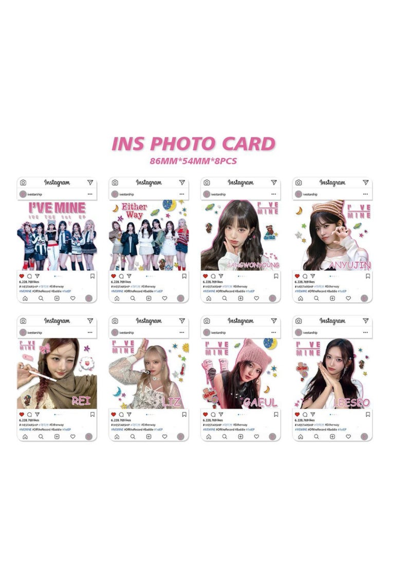 Generic IVE New Album I'VE MINE Gift Box With Lomo Cards, Acrylic Stand, Hand Account Tape, Keychain, Lanyard, Stickers, Photo Card - Image 3