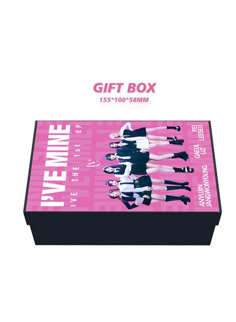 Generic IVE New Album I'VE MINE Gift Box With Lomo Cards, Acrylic Stand, Hand Account Tape, Keychain, Lanyard, Stickers, Photo Card - Image 1