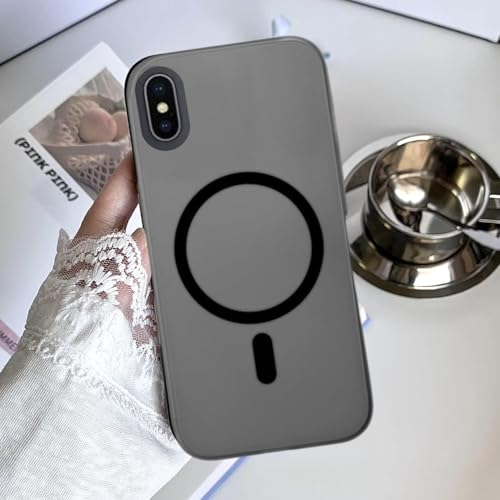 MAGICHUB Luxury Paper Thin Back Case Cover for iPhone X/iPhone Xs | Matte Finish | Compatible with magsafe | (Black) - Image 4