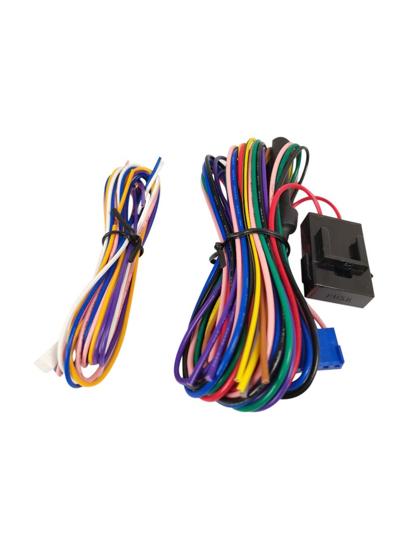 3 اكس ار نظام الدخول بدون مفتاح العالمي للسيارات 3XR M1224 - طقم قفل مركزي 12 فولت مع جهازَي تحكم عن بُعد، وقفل/فتح تلقائي بتقنية PKE، وفتح صندوق السيارة، وإغلاق النوافذ، وتأكيد ضوئي - ترقية أمان احترافية للسيارات - Image 3