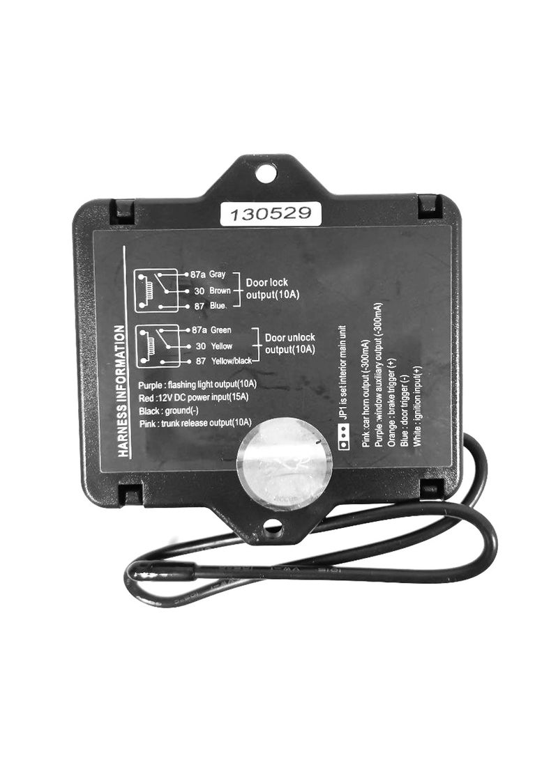 3 اكس ار نظام الدخول بدون مفتاح العالمي للسيارات 3XR M1224 - طقم قفل مركزي 12 فولت مع جهازَي تحكم عن بُعد، وقفل/فتح تلقائي بتقنية PKE، وفتح صندوق السيارة، وإغلاق النوافذ، وتأكيد ضوئي - ترقية أمان احترافية للسيارات - Image 5