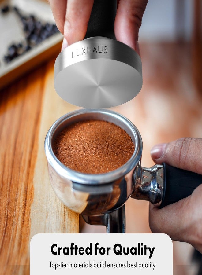 LUXHAUS مكبس إسبريسو لوكس هاوس ٥١ مم - مكبس قهوة فاخر للمحترفين بقاعدة مسطحة ١٠٠٪ من الفولاذ المقاوم للصدأ - Image 5