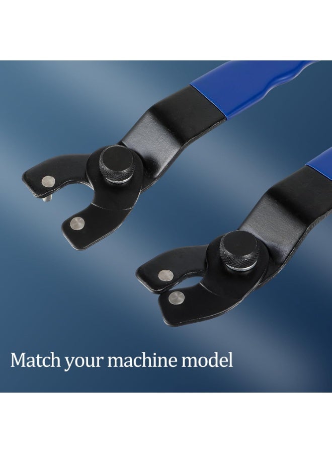 Adjustable Lock Nut Wrench, Angle Grinder Wrench, Universal Adjustable Universal Adjustable Wrench, Flange Grinder Angle (Blue) - Image 4