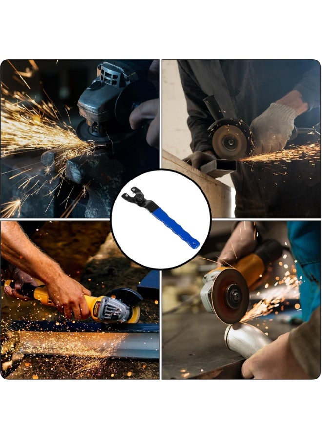 Adjustable Lock Nut Wrench, Angle Grinder Wrench, Universal Adjustable Universal Adjustable Wrench, Flange Grinder Angle (Blue) - Image 5