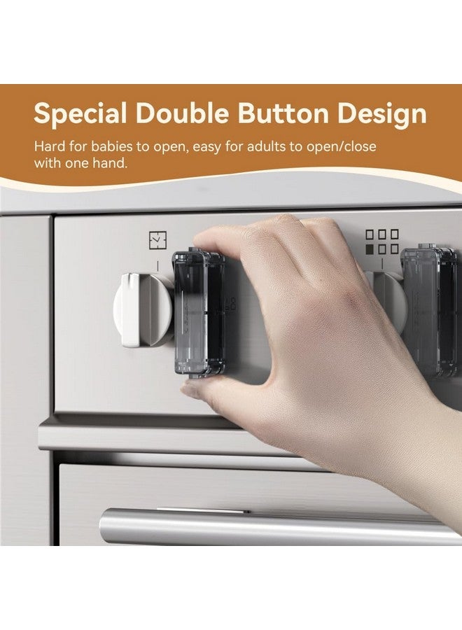 EUDEMON 5 Pack Baby Safety Gas Stove Knob Locks,Childproof Lock for Big,Small Knobs,Eay to Install & Use (Black) - Image 4