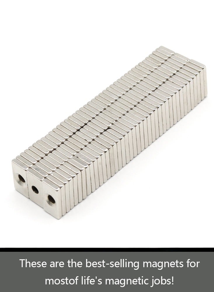 10Pcs Neodymium Magnet 20mm x 10mm x 3 hole4mm N35 NdFeB Block Super Powerful Strong Permanent Magnetic imane Refrigerator Magnet 0.79x0.39x0.12-0.16inch  - Image 5