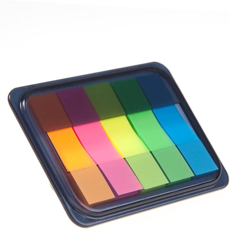 مُلاحظات النيون اللاصقة ذاتية اللصق، علامات الفهرس الساطعة، علامات الصفحات، ملاحظات ورقية قابلة للكتابة، تنظيم المكتب والمدرسة والمنزل - Image 3