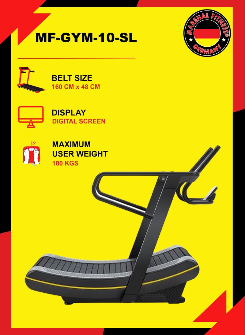 Marshal Fitness Manual Curved Treadmill - Image 2