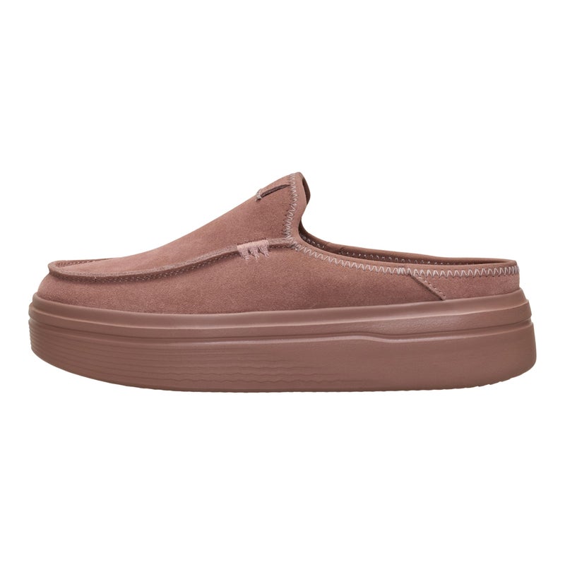 HEYDUDE Women's Austin Lift Platform Mule Brown/Brown Size 8 | Casual Slip-On Shoes | Lightweight, Comfortable, Stylish Everyday Footwear - Image 1
