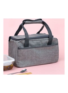 Y&D Portable Thermal Heat Insulated Meal Bento Lunch Bag Grey  - Image 4