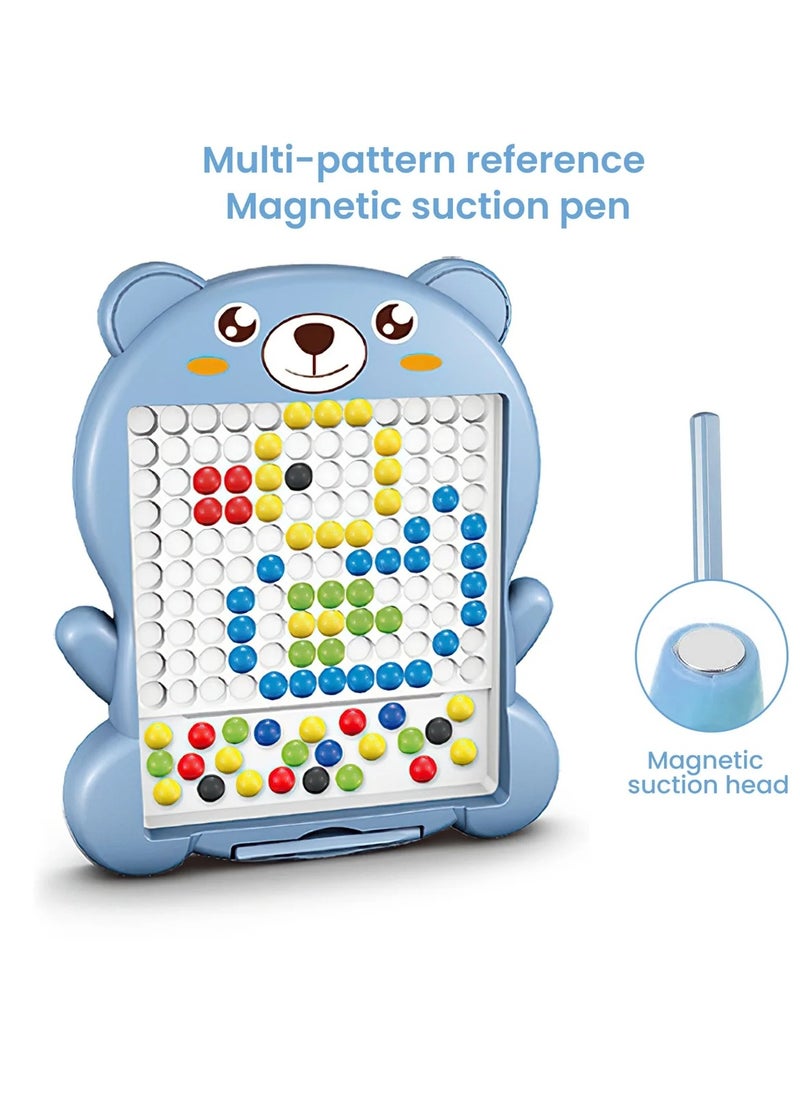 Generic Magnetic Drawing Board For Toddlers, Board With Magnetic Pen And Beads, Magnetic Dot Art, Montessori Educational Toy For Preschool, Travel Toys For 3 4 5 6 Years Old Boys Girls Kids - Develop Child Skills And Memory  - Image 5