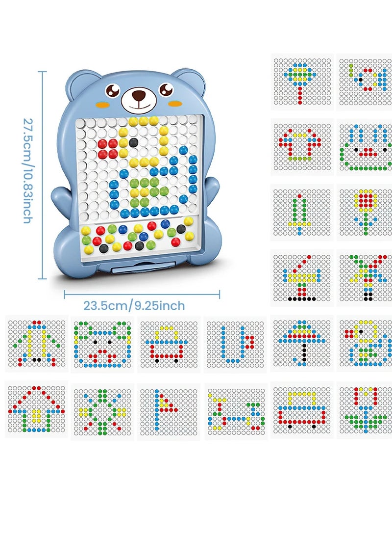 Generic Magnetic Drawing Board For Toddlers, Board With Magnetic Pen And Beads, Magnetic Dot Art, Montessori Educational Toy For Preschool, Travel Toys For 3 4 5 6 Years Old Boys Girls Kids - Develop Child Skills And Memory  - Image 4