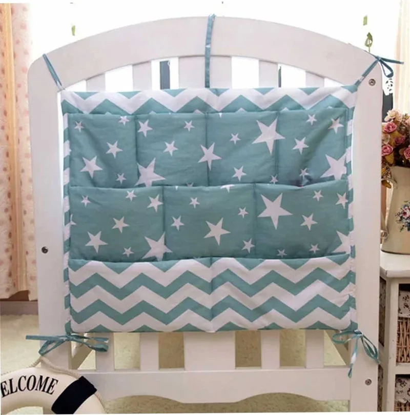 Revu Baby Newborn Crib Organizer, 9 Pocket Baby Room Organizer,