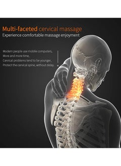 ABJ Electric Neck Pillow Massager Shoulder Back Massager with Heat 3D Deep Tissue Kneading Helps Relax Muscles at Home Car Relaxing Gifts for Women Men  - Image 2