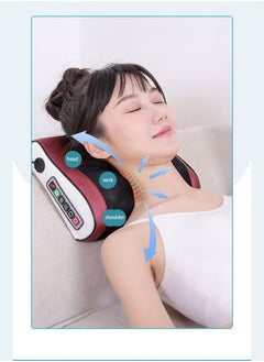 ABJ Electric Neck Pillow Massager Shoulder Back Massager with Heat 3D Deep Tissue Kneading Helps Relax Muscles at Home Car Relaxing Gifts for Women Men  - Image 3