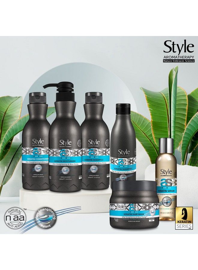 style aromatherapy Professional Keratin Treatment Hair Conditioner Sls/Sles Free Salt Free Sulphate Free After Straightening & Smoothening 400 Ml - Image 5