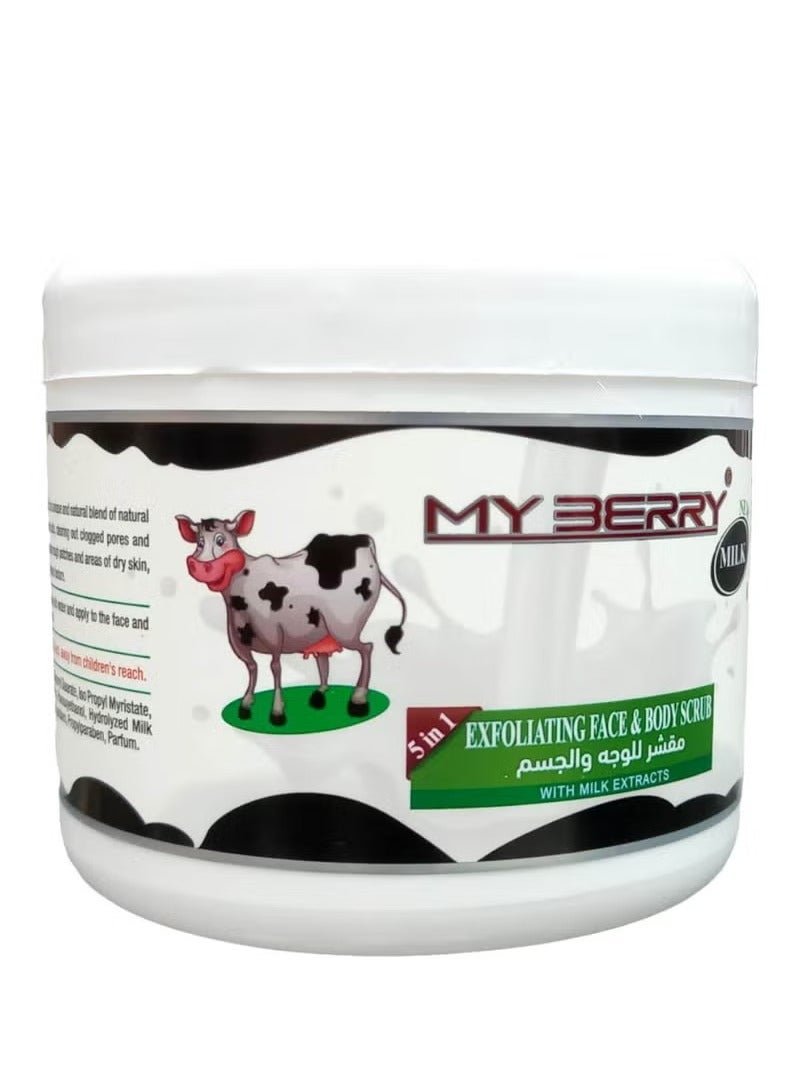 ماي بيري مقشر الوجه والجسم بخلاصة الحليب 500مل
