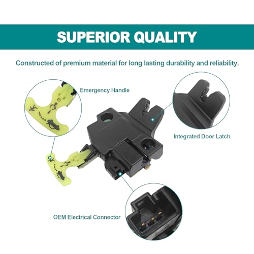 RBOKO Replacement Rear Trunk Latch Actuator Compatible with Toyota Camry 2007 2008 2009 2010 2011 Fit Vehilce wKeyless Entry Model 6460006010 931860 - Image 3