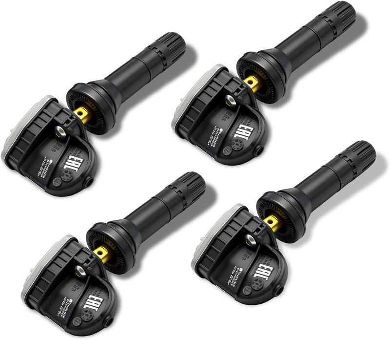 Ynovvo مجموعة من 4 حساسات ضغط الإطارات TPMS، حساس ضغط الإطارات، بديل لنظام مراقبة ضغط الإطارات لـ OEM 28103FL00A 28103FL00B 28103FL001 - Image 1