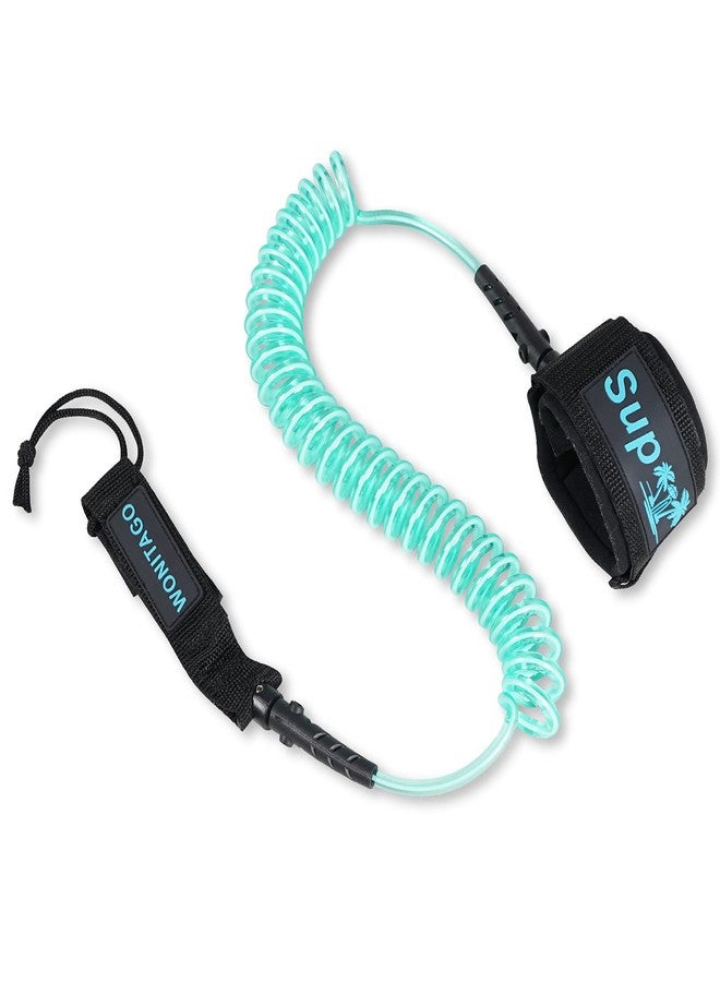 LINGVUM Coiled SUP Leash Premium Paddle Board Ankle Leashes Legrope Strap for Paddleboard, Surfboard, Longboard - Image 1