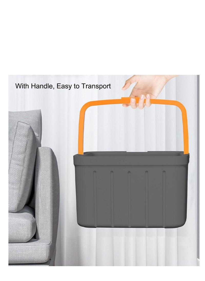 Spin Mop & Bucket Set,Microfiber Flat Mop with Bucket & 5 Spin Mop Refill for Kitchen Bedroom,360° Rotating Floor Mop with Adjustable Handle/Wringer Set/Dirty Clean Water Seperated System (Square)