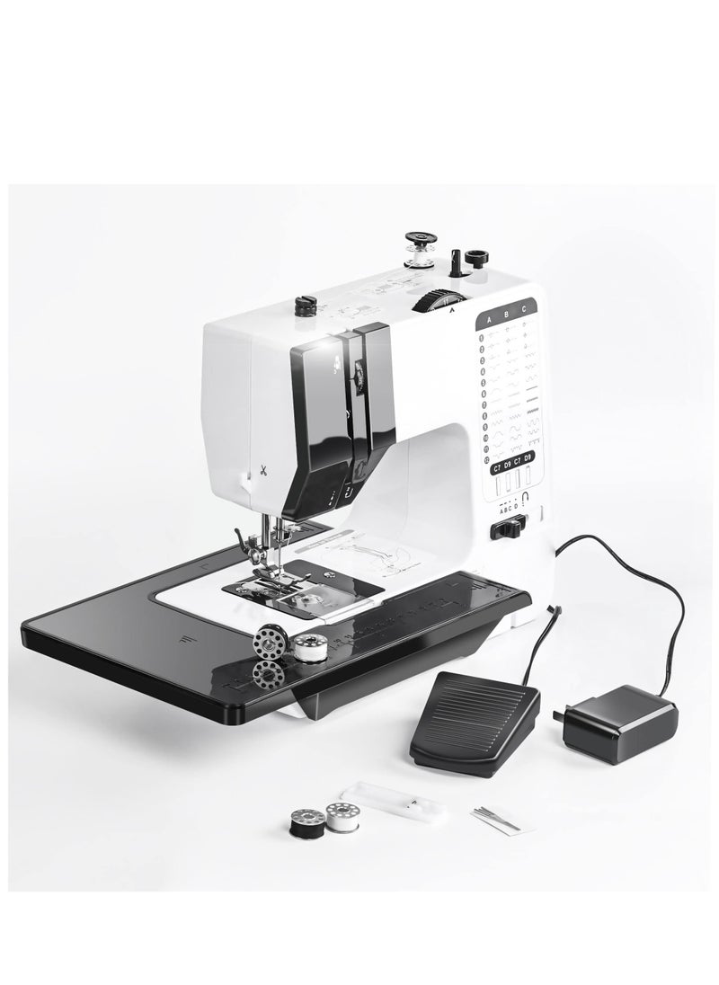 Arabest Sewing Machine, Mini Sewing Machine for Beginners and Kids, Portable Electric Sewing Machine, 38 Stitches Adjustable Speed Speed with Foot Pedal & Sewing Kit  - Image 1