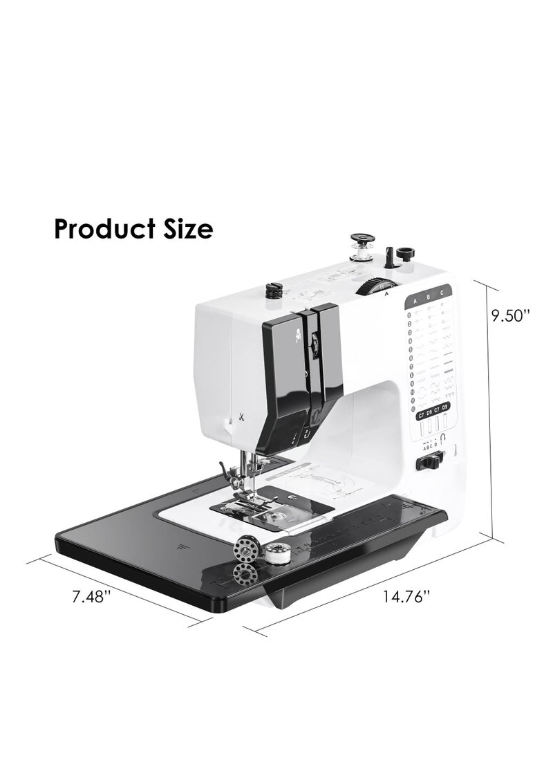 Arabest Sewing Machine, Mini Sewing Machine for Beginners and Kids, Portable Electric Sewing Machine, 38 Stitches Adjustable Speed Speed with Foot Pedal & Sewing Kit  - Image 2