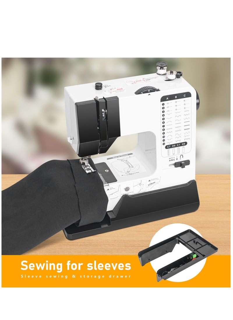 Arabest Sewing Machine, Mini Sewing Machine for Beginners and Kids, Portable Electric Sewing Machine, 38 Stitches Adjustable Speed Speed with Foot Pedal & Sewing Kit  - Image 4