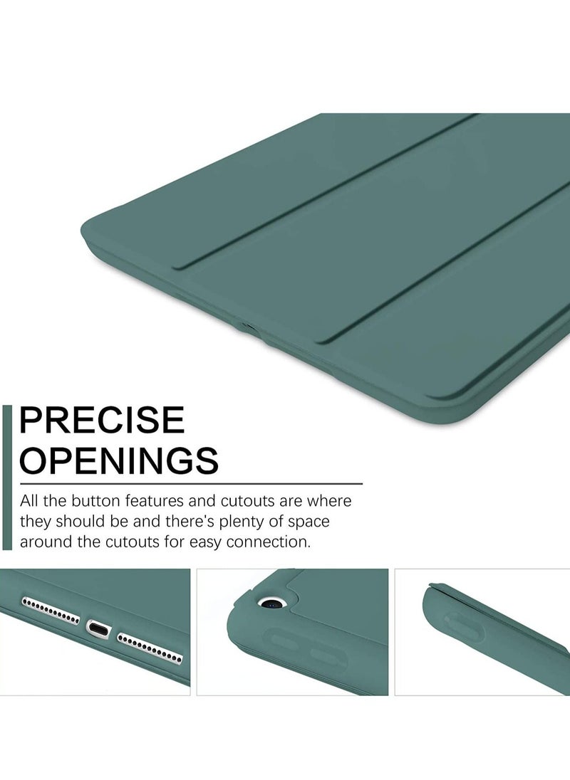 Raxoom iPad 6th Generation Case, iPad 5th Generation Case with Pencil Holder, Premium Folio Folding Stand Smart Auto Wake/Sleep Protective Tablet Case for Apple iPad 9.7" 2018/2017,Midnight Green - Image 2