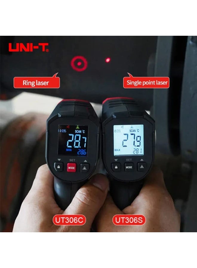 UniT Digital Thermometer UT306S Non-contact industrial Infrared Laser Temperature Meter Temperature Gun Tester-50-500 - Image 5