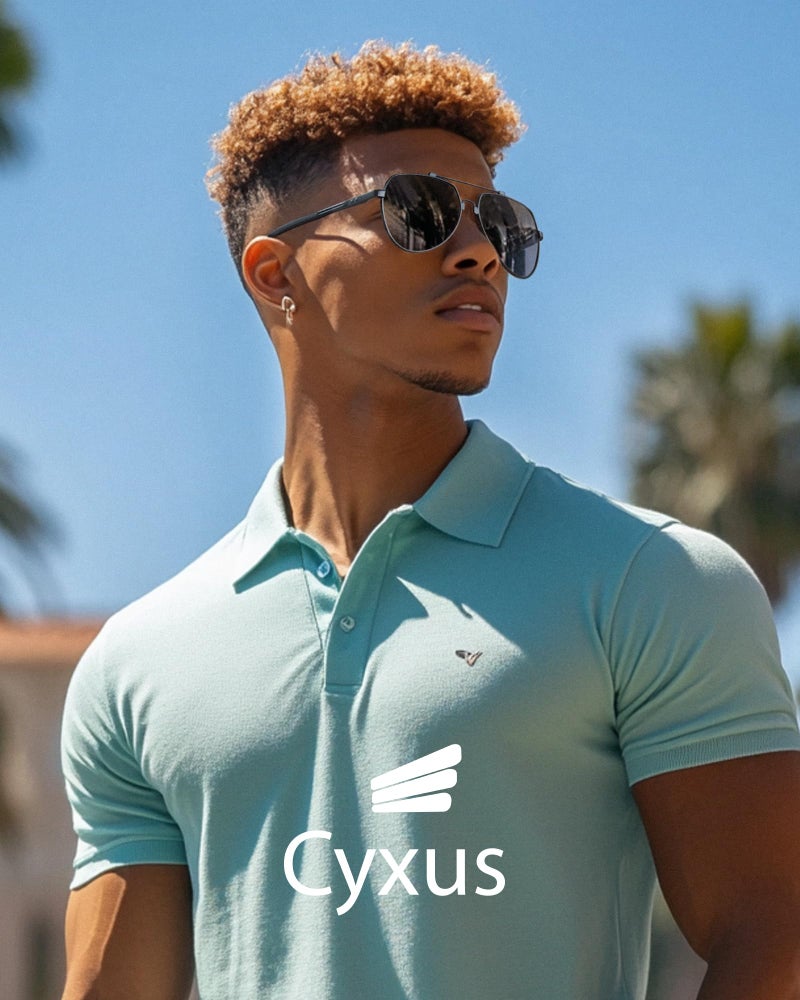Cyxus Aviator Polarized Sunglasses Men Women,Metal Frame Spring Temples Vintage Retro Style Beach Driving 1048 - Image 3