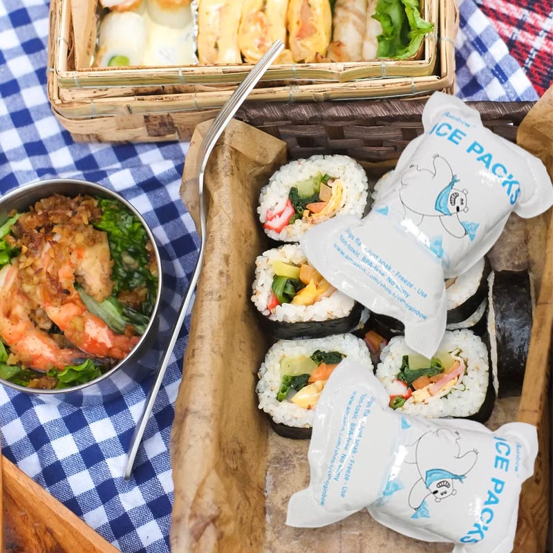 RAINBOW Dry Ice Packs for Shipping Frozen Food - Reusable Ice Packs for Coolers & Lunch Bags â€“ Long Lasting Cold Packs for Transporting Fish, Meats, and More - 20 Packs Included (5.5" x 3.9") - Image 2