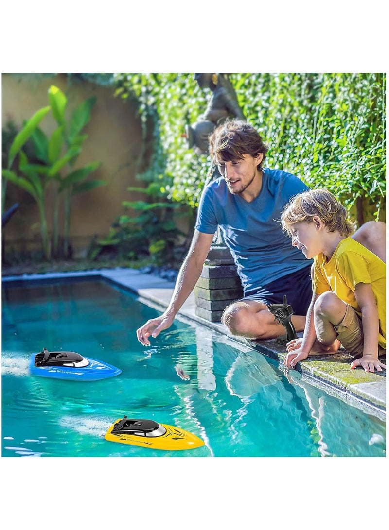 VITION Remote Control Boats, Waterproof Remote Control Boat with 2.4GHz High-Speed Controller – RC Boat for Kids and Adults with Rechargeable Battery (Blue) - Image 4