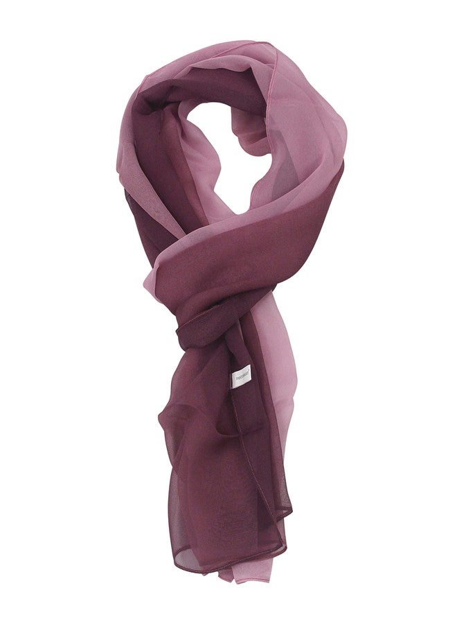 Pantonight Long Chiffon Sheer Scarf Gradient - Shaded Colors Lightweight Scarf For Womens (Color 085) - Image 1